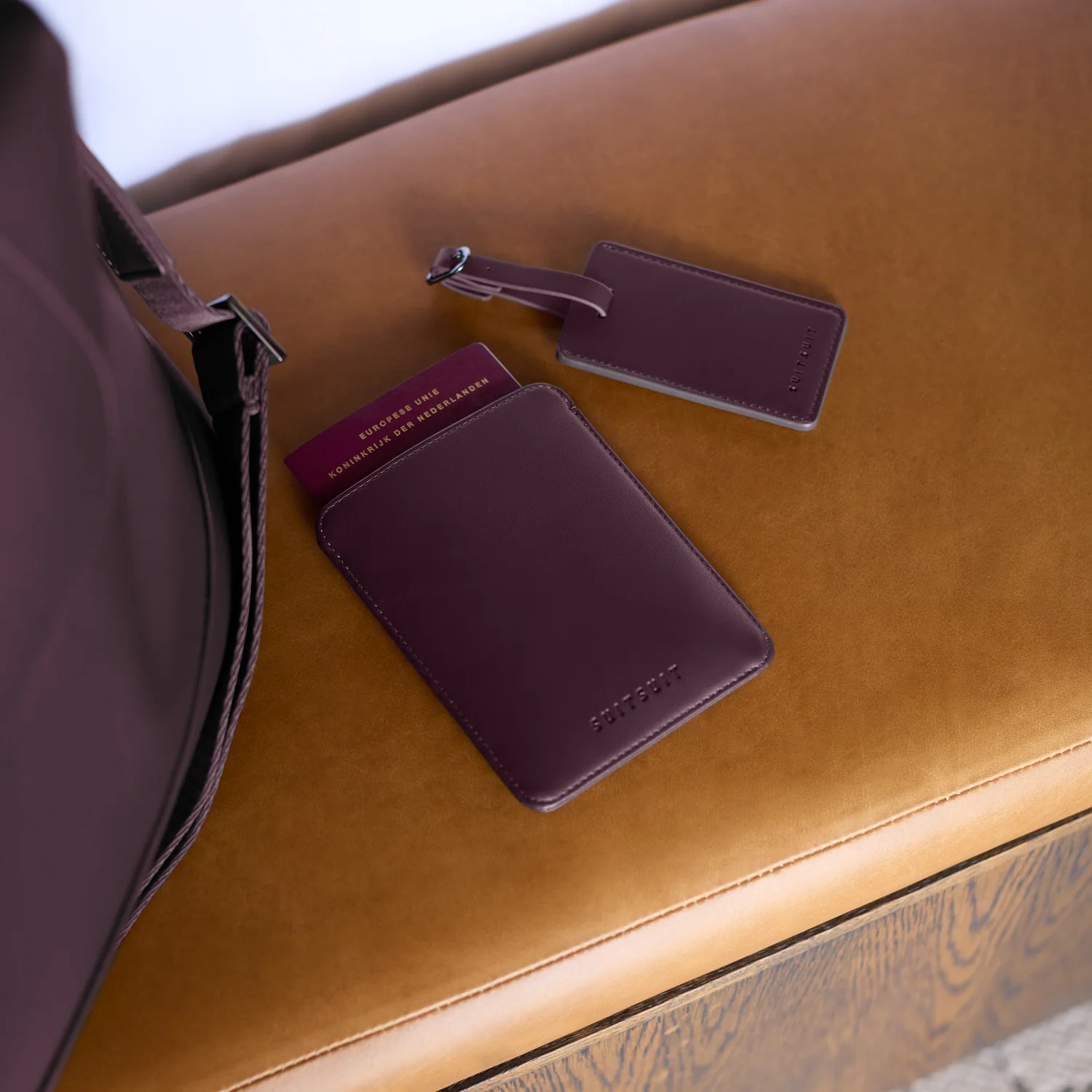 Mystique - Cherry Lacquer - Passport Sleeve & Luggage Tag L - Image 2