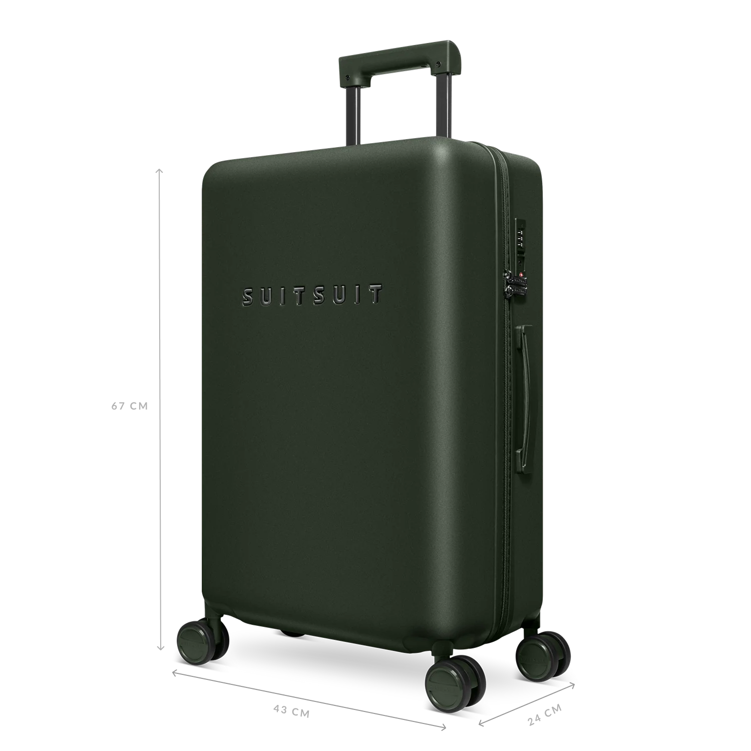 Mystique - Dark Olive - Luggage Set (55/66/76 cm) - Image 4