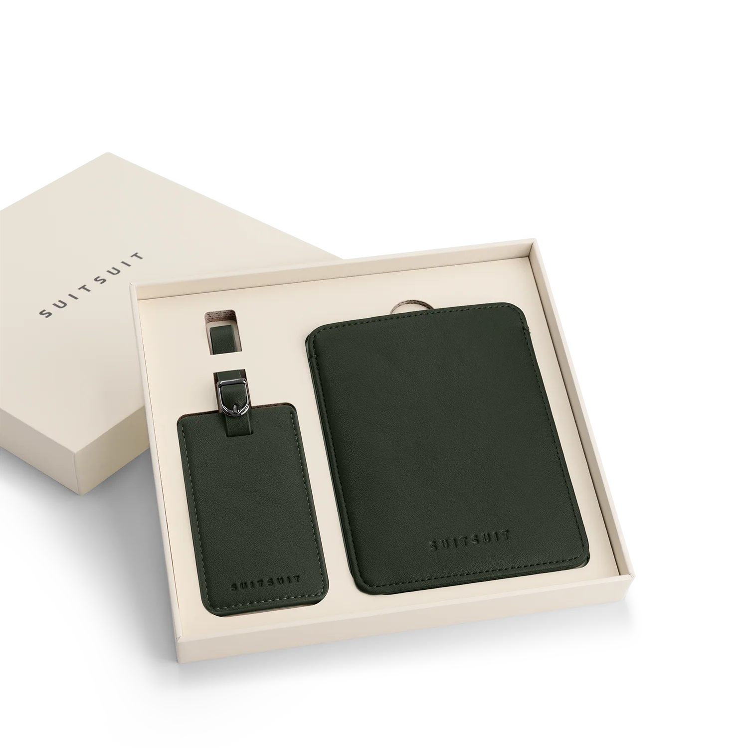 Mystique - Dark Olive - Passport Sleeve & Luggage Tag M - Image 3