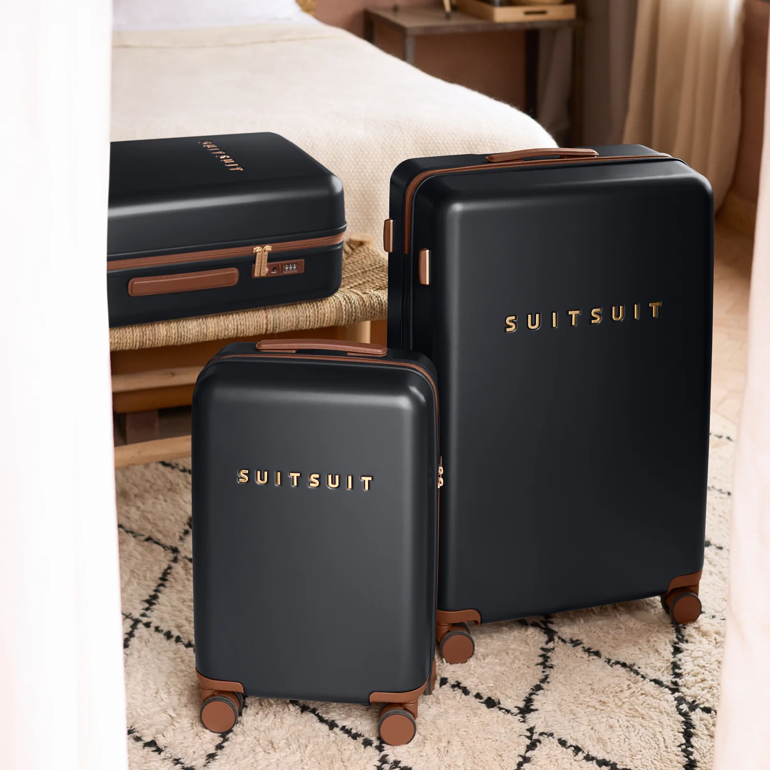 Serenity - Black Olive - Luggage Set (55/66/76 cm) - Image 2